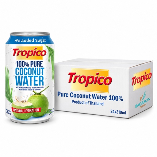 [TR-07] Tropico 100% Coconut Water (24x310ml)