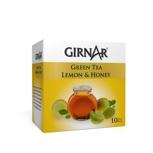 [GIR-13] Girnar Green tea Lemon&Honey(10 TeaBags)(24x12g)