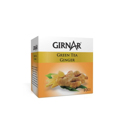 [GIR-14] Girnar Green Tea Ginger(10 TeaBags)(12x12g)