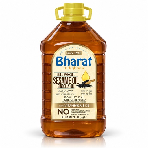 [MO-17] Bharat Sesame Oil (Gingelly)(6x2L)