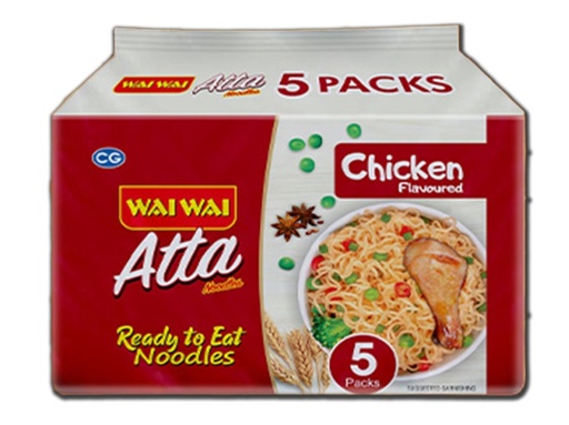 [WW-16] Wai Wai Atta Chicken Flavour(12x5x75Gm)