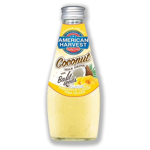 [AH-193] AH Coconut Milk Pineapple With Basil Seed (24x290ml)