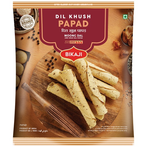 [BIK-33] Bikaji Papad Dil-Khush (60x250G)