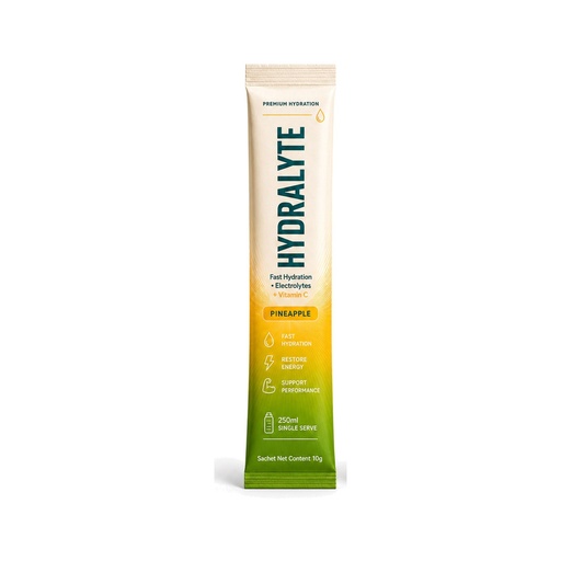[HYD-33] Hydralyte Electrolyte Powder Pineapple (12x25x10g)