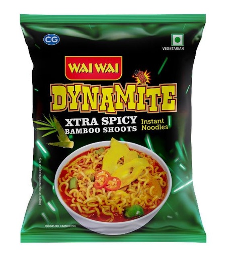[WW-19] Wai Wai Dynamite Veg Noodles - Extra Spicy (10x100g)
