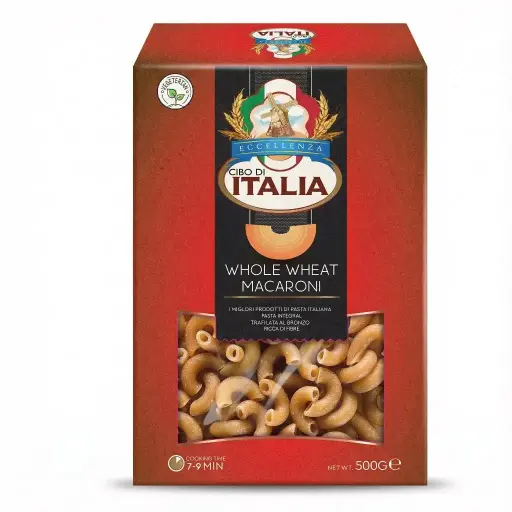 [CIB-006] Cibo Di Italia Pasta Macaroni - Whole Wheat (16x500g)