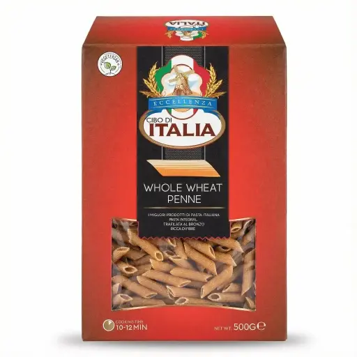[CIB-008] Cibo Di Italia Pasta Penne Rigate - Whole Wheat (16x500g)