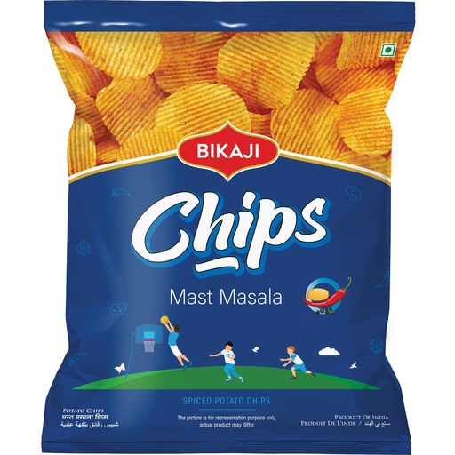 [BIK-51] Bikaji Potato Chips Mast Masala (12x80G)