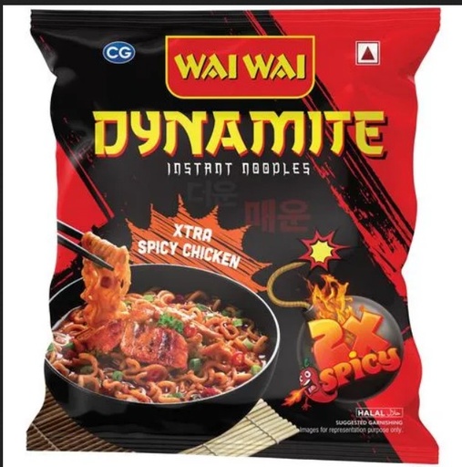 [WW-23] Wai Wai Dynamite Noodles - Xtra Spicy Chicken (12x10x100g)