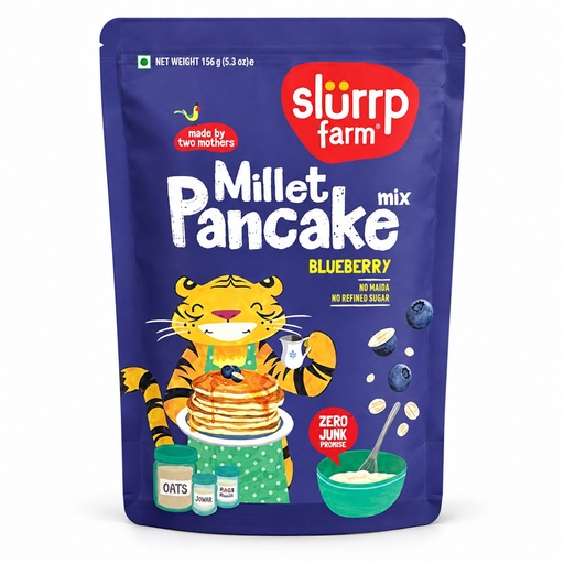 [SLF-08] Slurrp Farms Millet Pancake Mix: Blueberry (40x150 gms)
