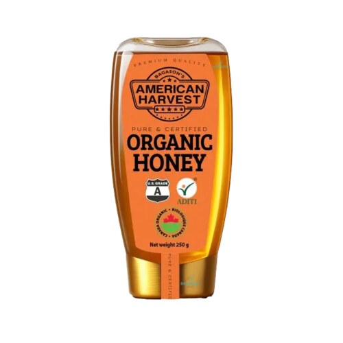 [AH-229] AH Organic Honey Squeeze Jar (12x250g)