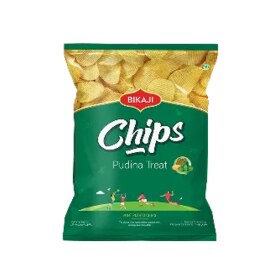 [BIK-84] Bikaji Potato Chips Pudina Treat (90x40G)