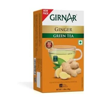 [GIR-39] Girnar Green tea Ginger (25 TeaBags) (12x30g)