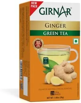 [GIR-39] Girnar Green tea Ginger (25 TeaBags) (12x30g)