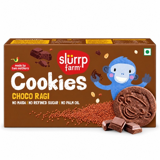 [SLF-31] Slurrp Farm Cookies: Choco Ragi (54x80g)
