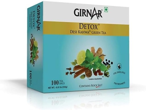 [GIR-43] Girnar Detox Kahwa Green tea (100 TeaBags) (24x250g)