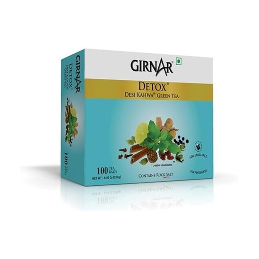 [GIR-43] Girnar Detox Kahwa Green tea (100 TeaBags) (24x250g)