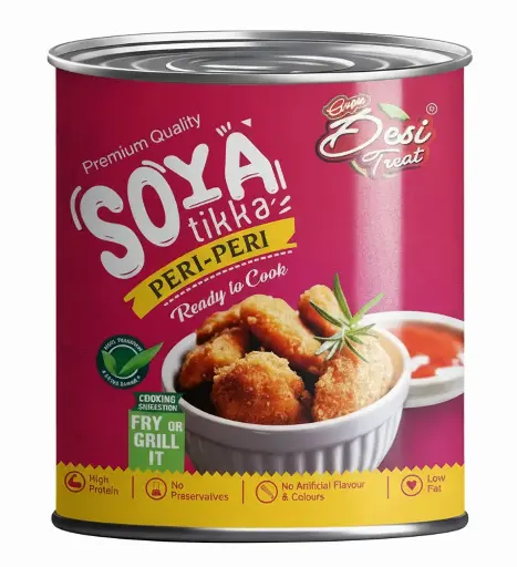 [DT-07] Desi Treat Soya Tikka - Peri Peri(12x800g)
