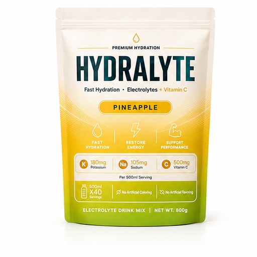 [HYD-040] Hydralyte Electrolyte Powder Pineapple (10x800g)