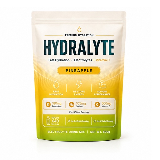 [HYD-040] Hydralyte Electrolyte Powder Pineapple (10x800g)